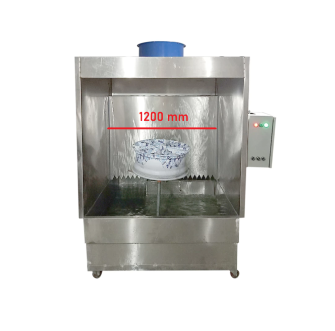 buồng sơn màng nước chiều rộng 1200 mm