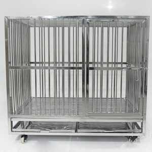 chuồng chó PUG bằng inox