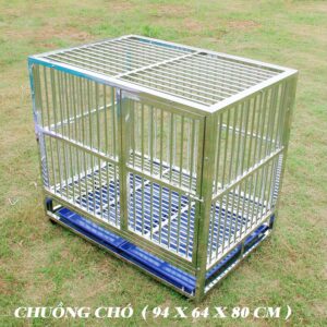 chuồng chó PUG bằng inox