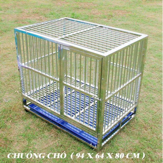 chuồng chó PUG bằng inox