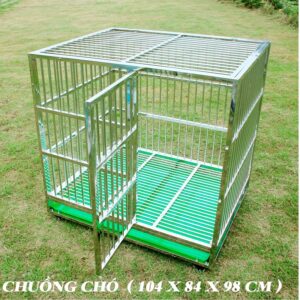 chuồng chó PUG bằng inox