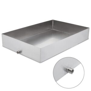 Khay inox đựng nước có ống thoát nước chờ sẵn