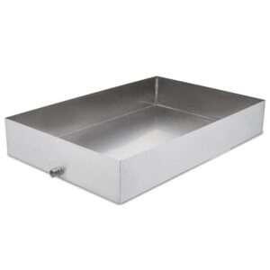 Khay inox đựng nước có ống thoát nước chờ sẵn