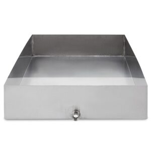 Khay inox đựng nước có ống thoát nước chờ sẵn