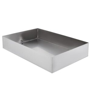Khay inox đựng nước có ống thoát nước chờ sẵn