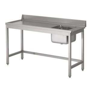 bàn bếp inox có 1 chậu rửa