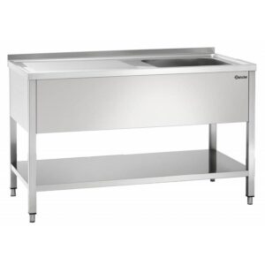bàn bếp inox có 1 chậu rửa