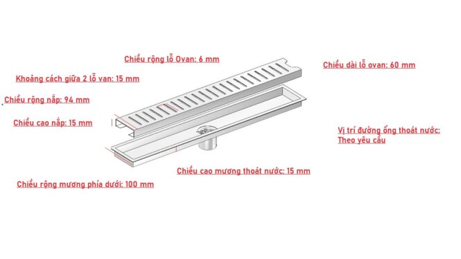 vỉ thoát nước inox cho bể bơi