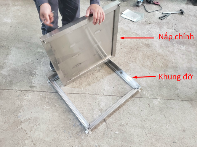 Cấu tạo của nắp bể inox