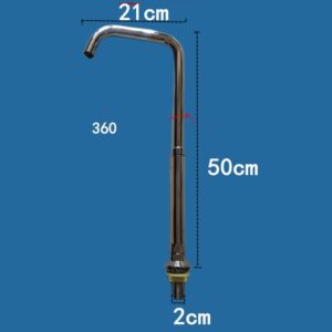 vòi chéo không van khóa nước inox 304