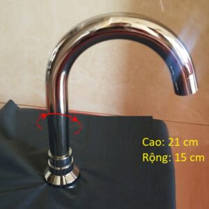 vòi cổ ngỗng không van khóa nước inox
