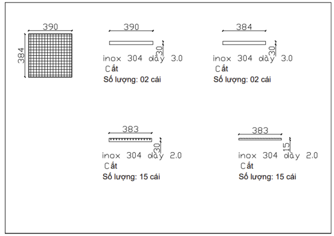 sàn grating inox