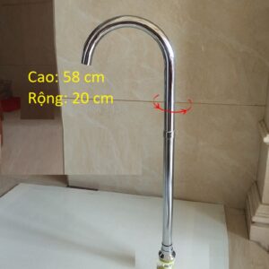 vòi cổ ngỗng không van khóa nước inox