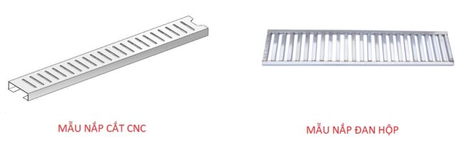 so sánh mẫu nắp thoát sàn đan hộp và mẫu nắp thoát sàn cắt CNC