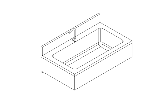 chậu rửa đơn gắn tường