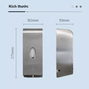 Kích thước bình xà phòng tự động cảm biến