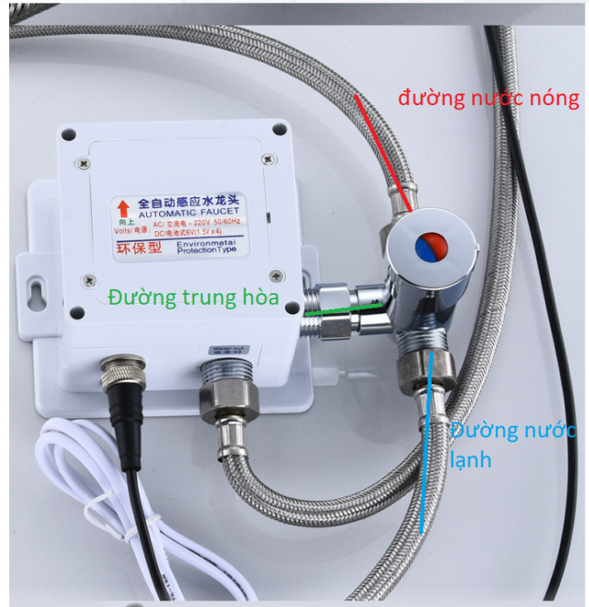 hướng dẫn lắp đặt van trộn nước nóng lạnh