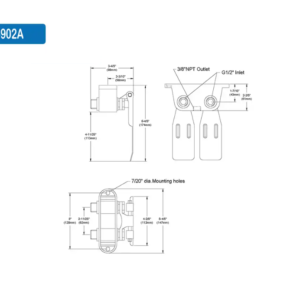 bản vẽ cấu tạo van nhấn gối F902A