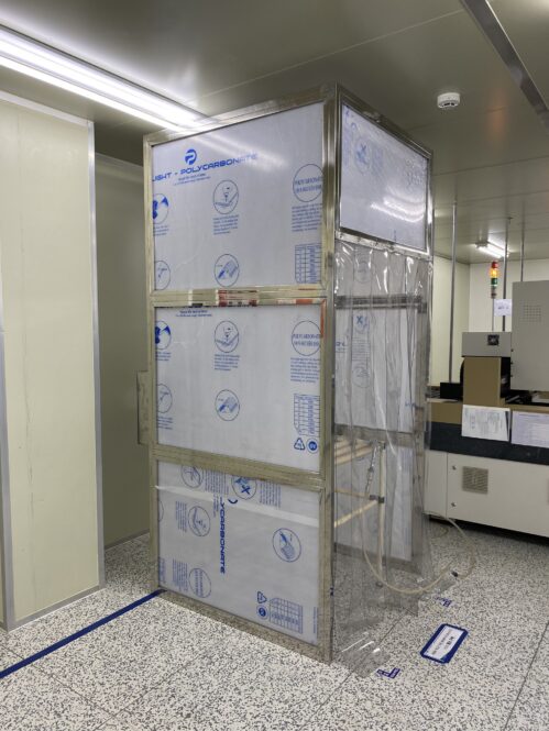 buồng xịt bụi sản phẩm