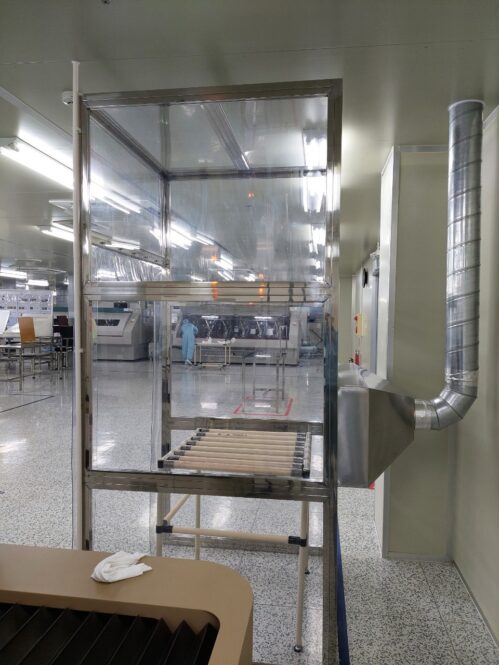 buồng xịt bụi sản phẩm