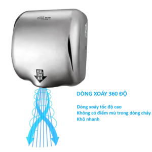 máy sấy tay inox 304 tự động hoàn toàn