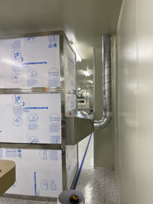 buồng xịt bụi sản phẩm