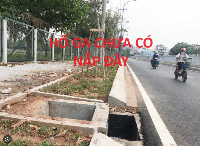 Hố ga chưa có nắp đậy