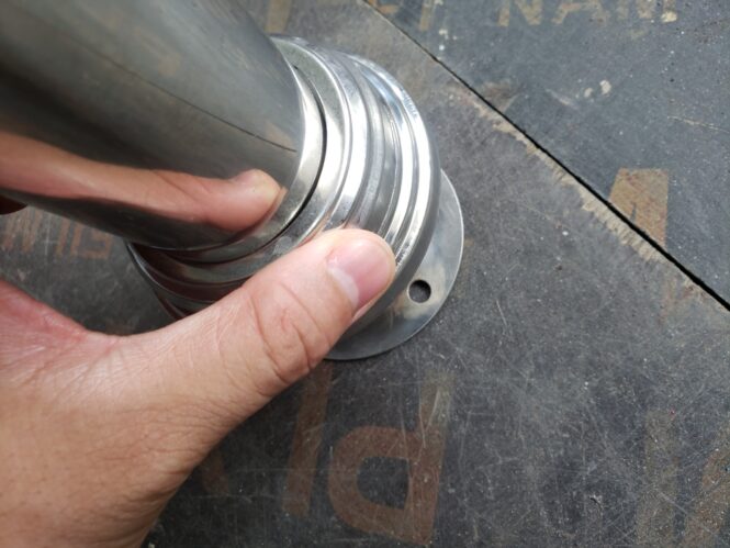 lan can phân làn inox cố định