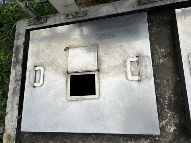 mẫu nắp thăm bể điều hòa bằng inox