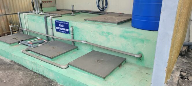 nắp bể xử lý nước thải sinh hoạt cho các công ty nhà máy