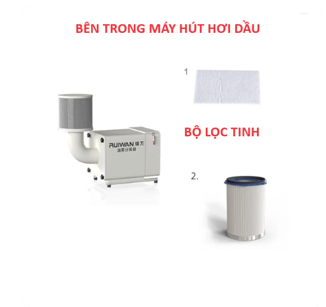 máy hút hơi dầu 