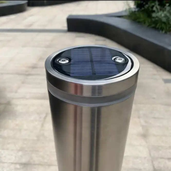 trụ chắn inox có đèn led