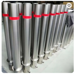 trụ chắn inox cố định có gắn phản quang