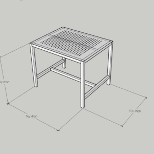 bàn inox có lỗ thông hơi