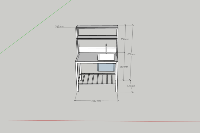 bôn rửa dụng cụ inox có giá treo đồ bên trên