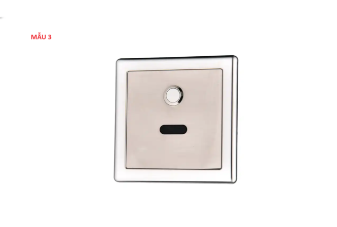 cảm ứng tiểu nam kết hợp nút xả thủ công