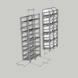 kệ inox để bình nước uống