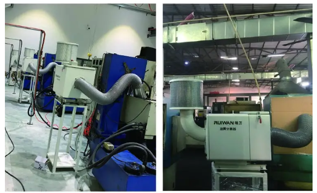 máy hút hơi dầu 