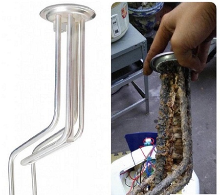 mayso bình nước nóng bị bám cặn