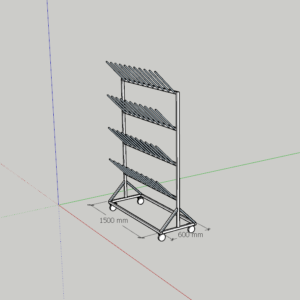Kệ treo ủng inox 1500 mm