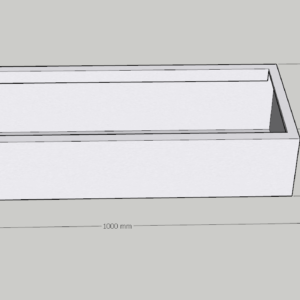 máng tiểu inox dài 1 mét