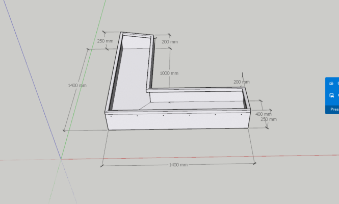 máng tiểu inox vuông góc
