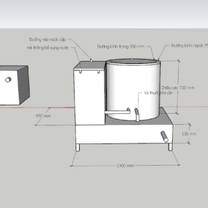 nồi nấu thuốc inox 200 lít