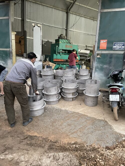 ống chờ xuyên sàn đường kính 400 mm