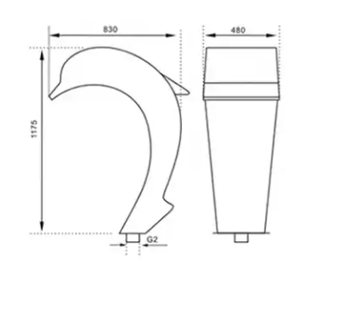 vòi phun nước bể bơi inox