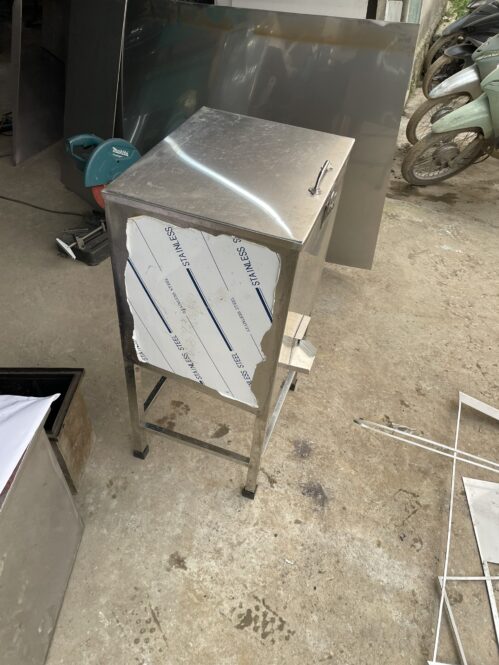 thùng chứa gạo công nghiệp bằng inox