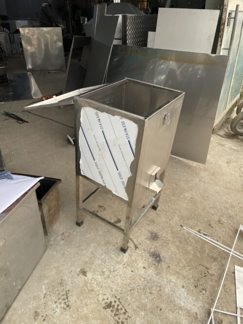 thùng chứa gạo công nghiệp bằng inox