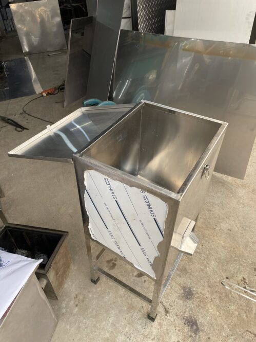 thùng chứa gạo công nghiệp bằng inox