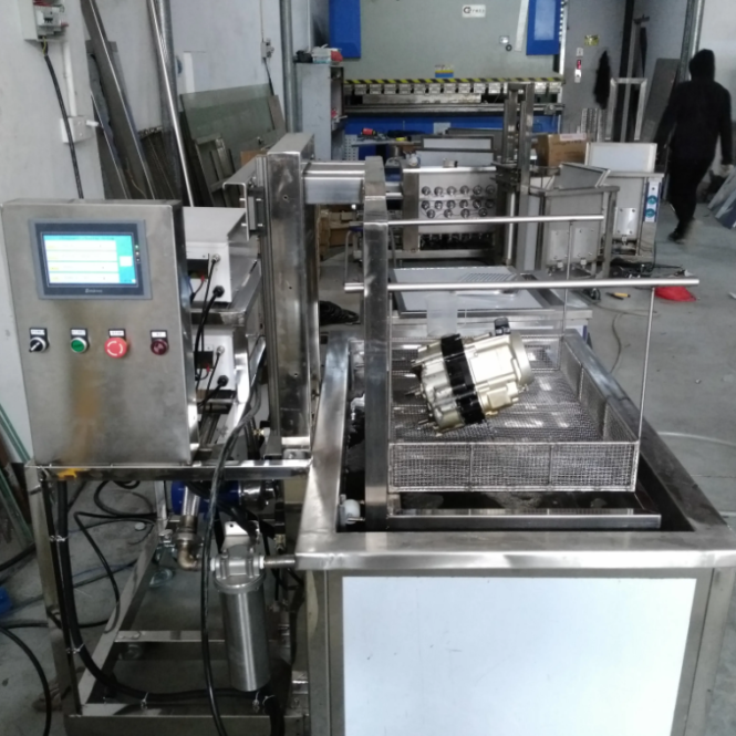 Chậu rửa động cơ tự động nâng hạ bằng công nghệ siêu âm