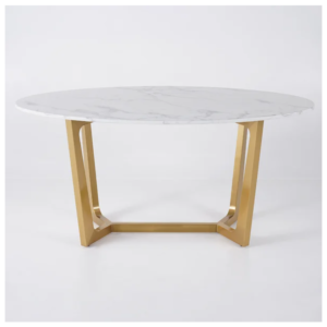bàn ăn inox hình OVAL decor